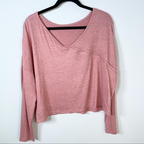 Roxy Your Time Long Sleeve Top Sz M Pink - Picture 4 of 12